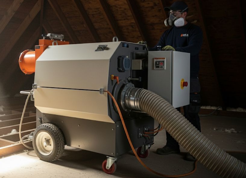 Wdmuchiwanie we艂ny URSA Pure Floc